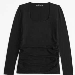 Abercombie and Fitch Maternity Long Sleeve Black Top